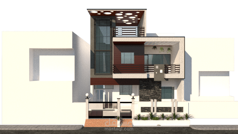 تصميم منزل بنظرة حديثة على الحياة الكلاسيكية