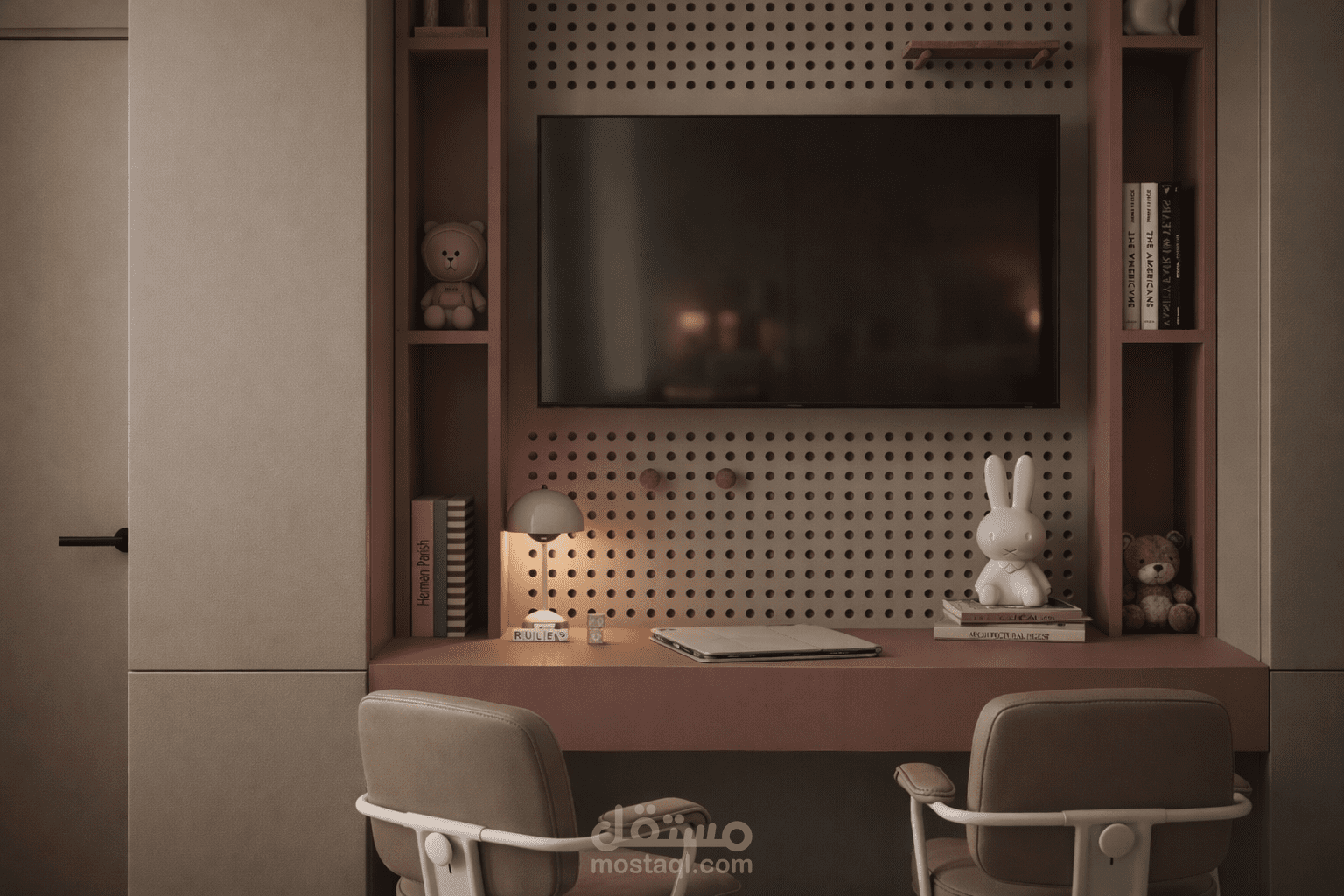 تصميم داخلي لغرفة أطفال (غرفة بنات)