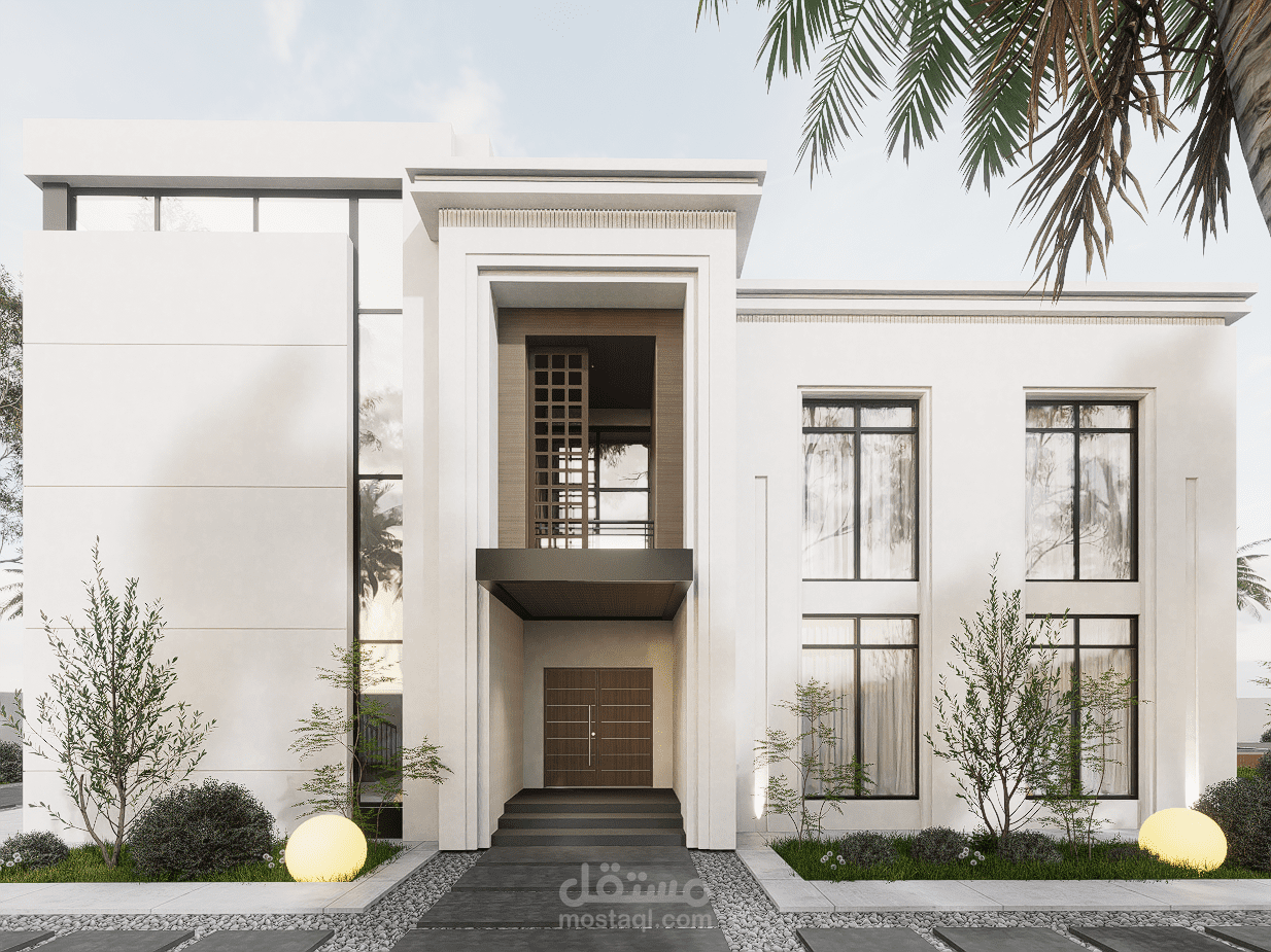 تصميم فيلا سكنية حديثة