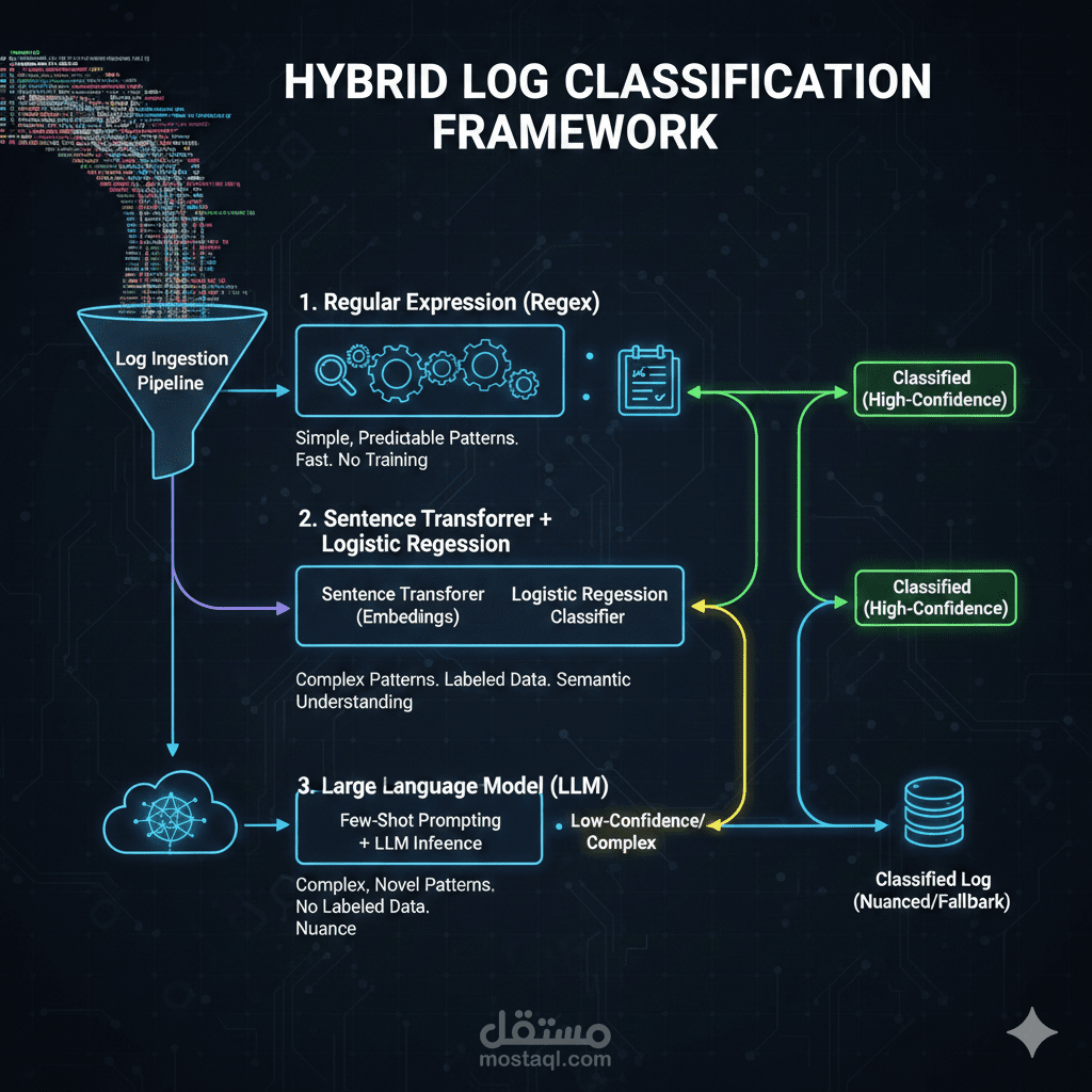Log Classification With Hybrid Classification Framework