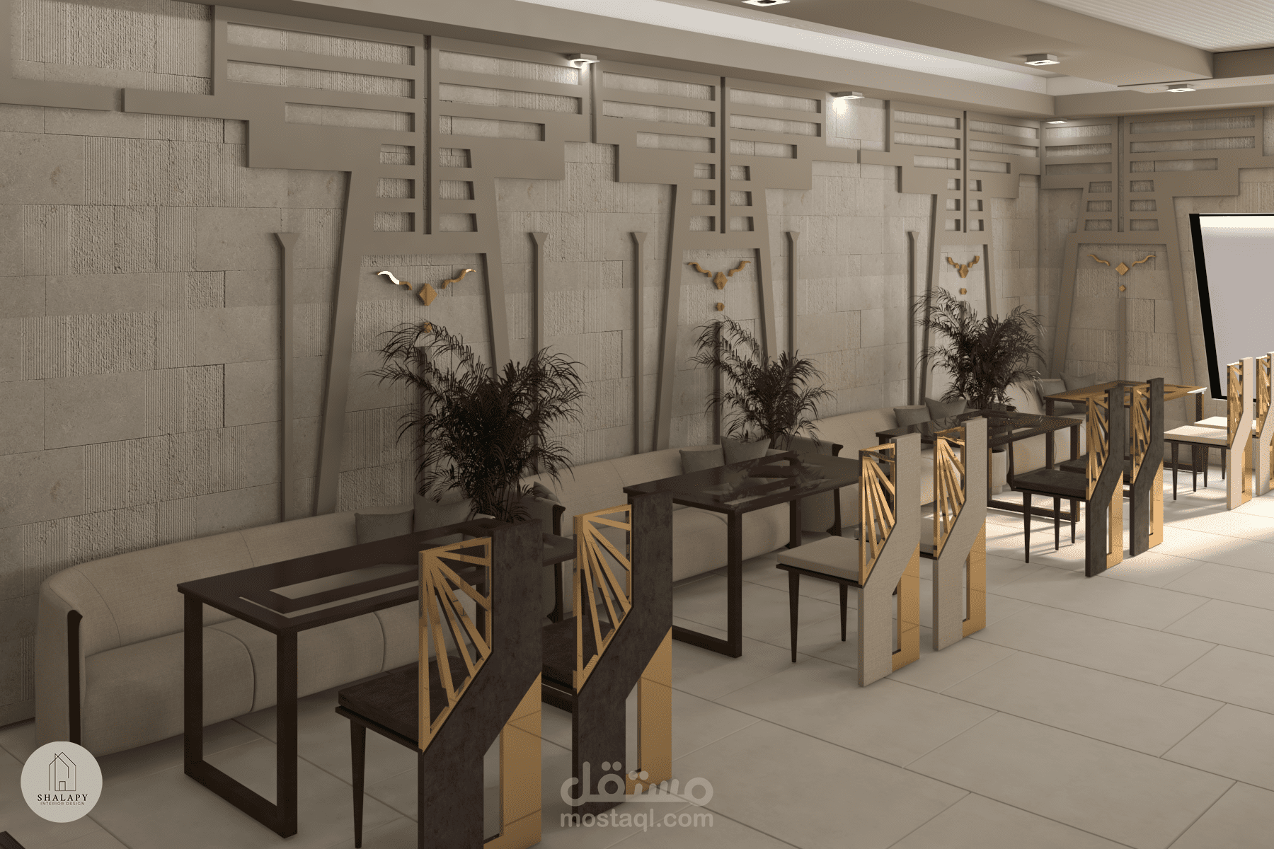 مطعم علي الطراز الفرعوني