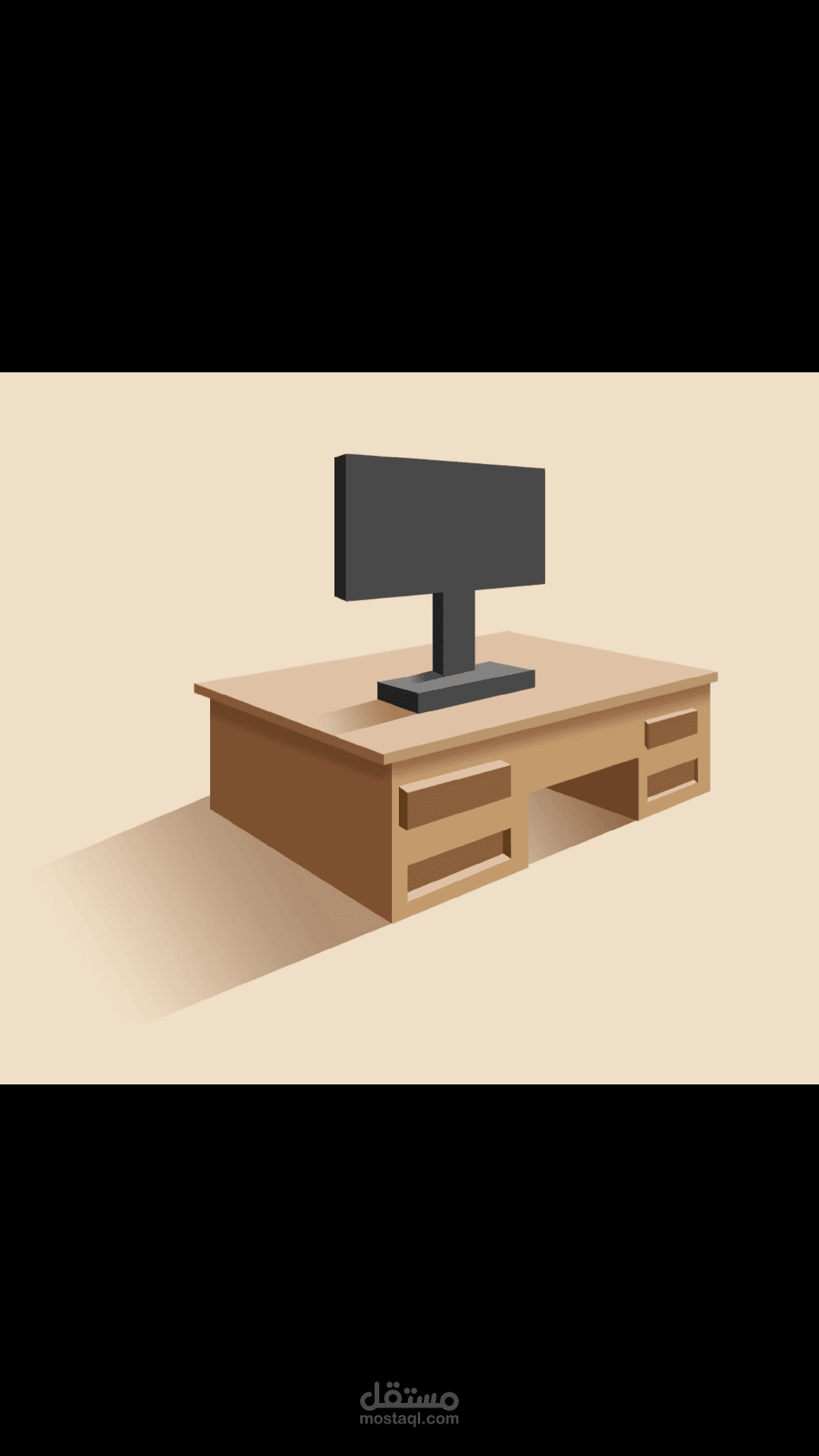 ديزاين لمكتب بالمنظور