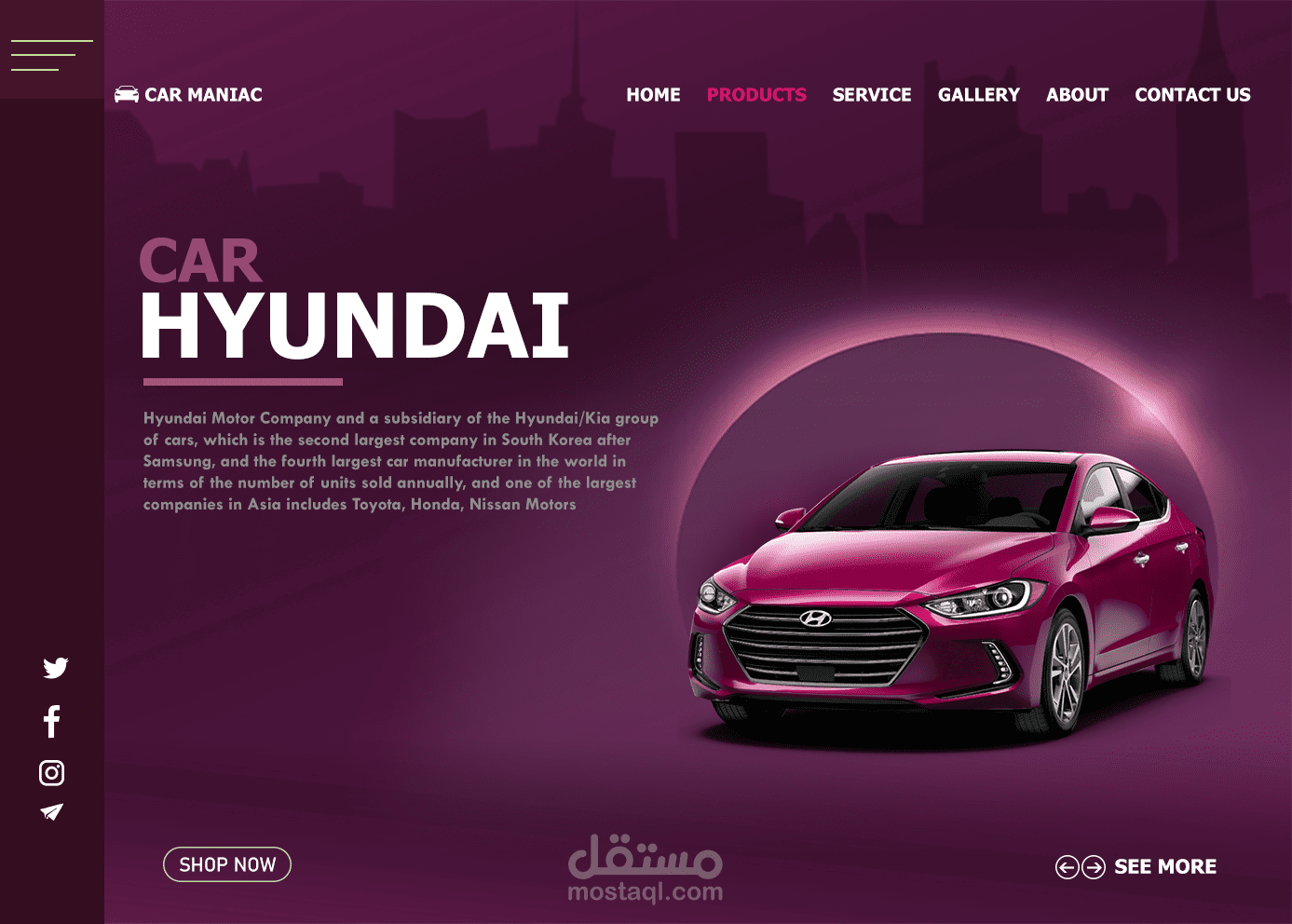 UI Design For Hyundai Car