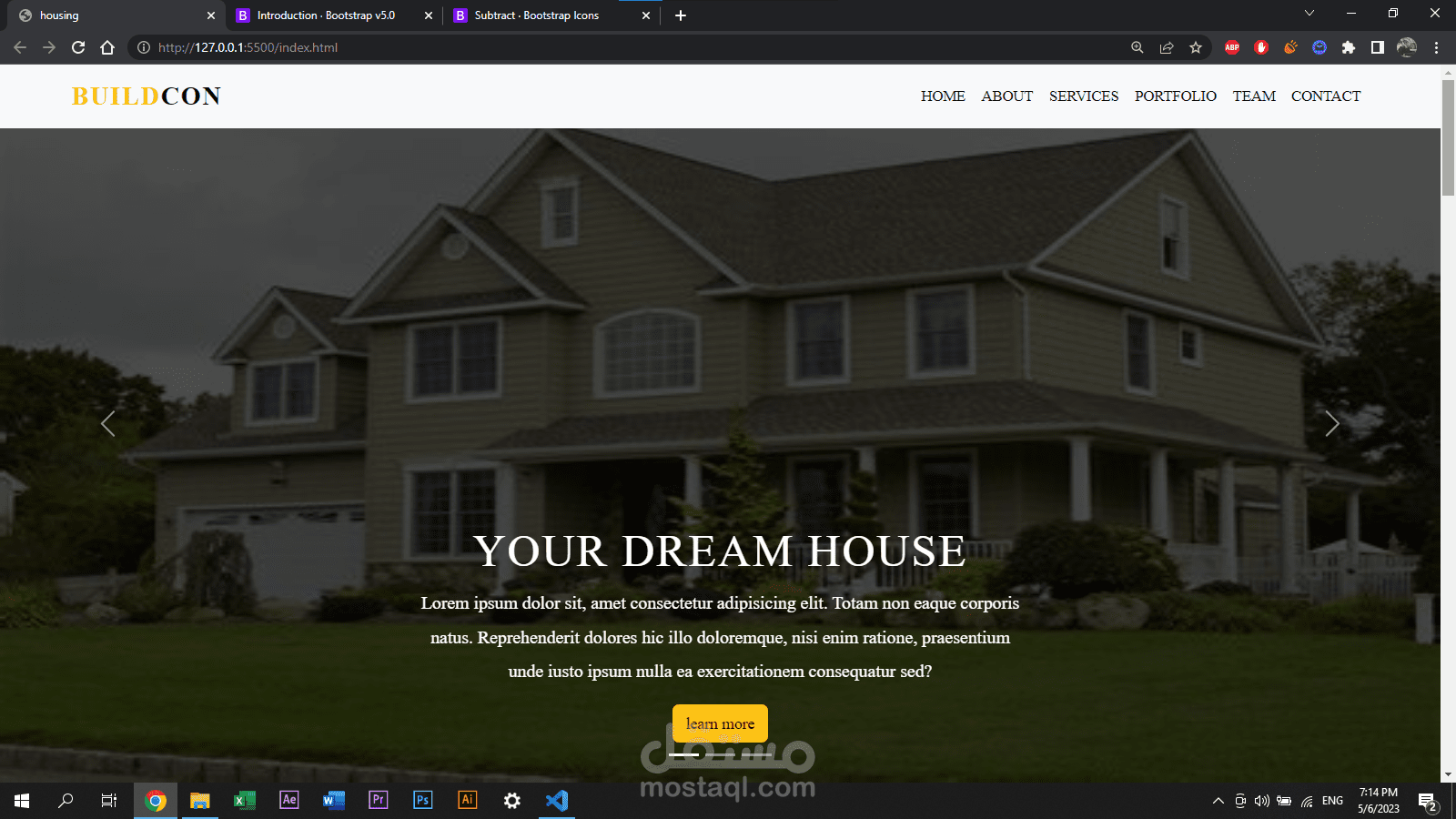 موقع ل شركه عقرات و مباني