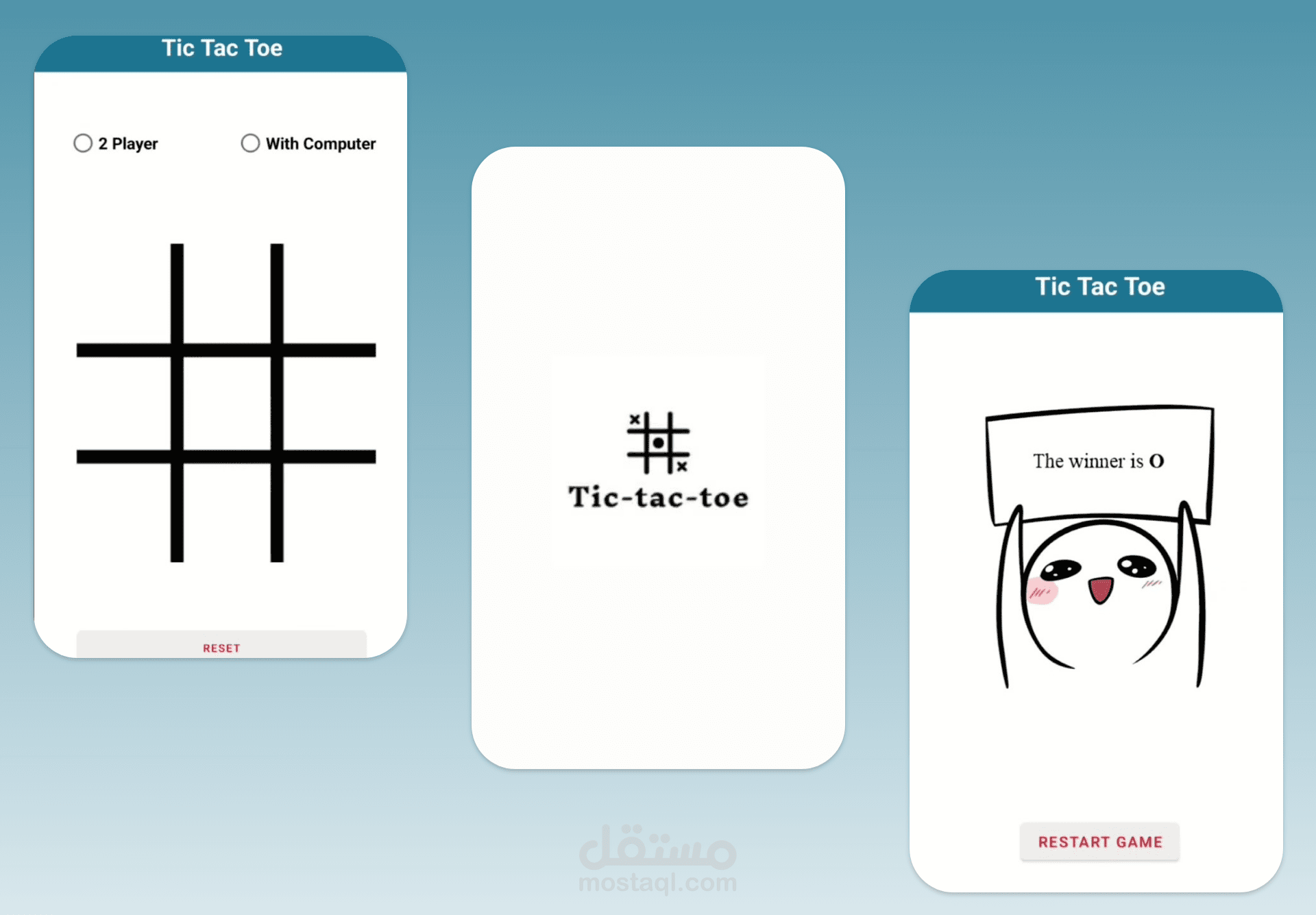 تطبيق Tic-tac-toe game _ اندرويد كوتلن