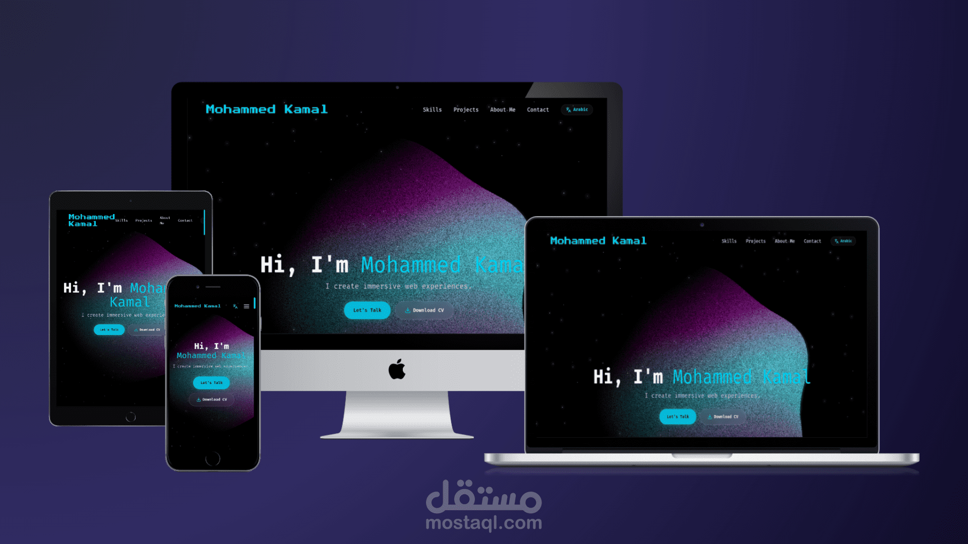 Portfolio موقع شخصي