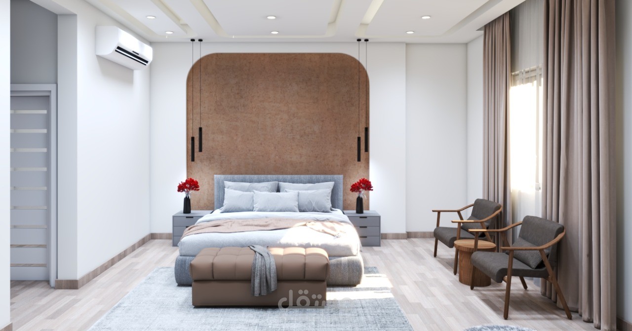 تصميم لغرفة نوم ماستر وغرفة طفل