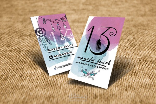 كارت شخصى لمصممه اكسسوار