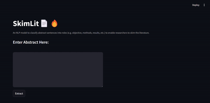 SkimLit Project (Text Summarization task)