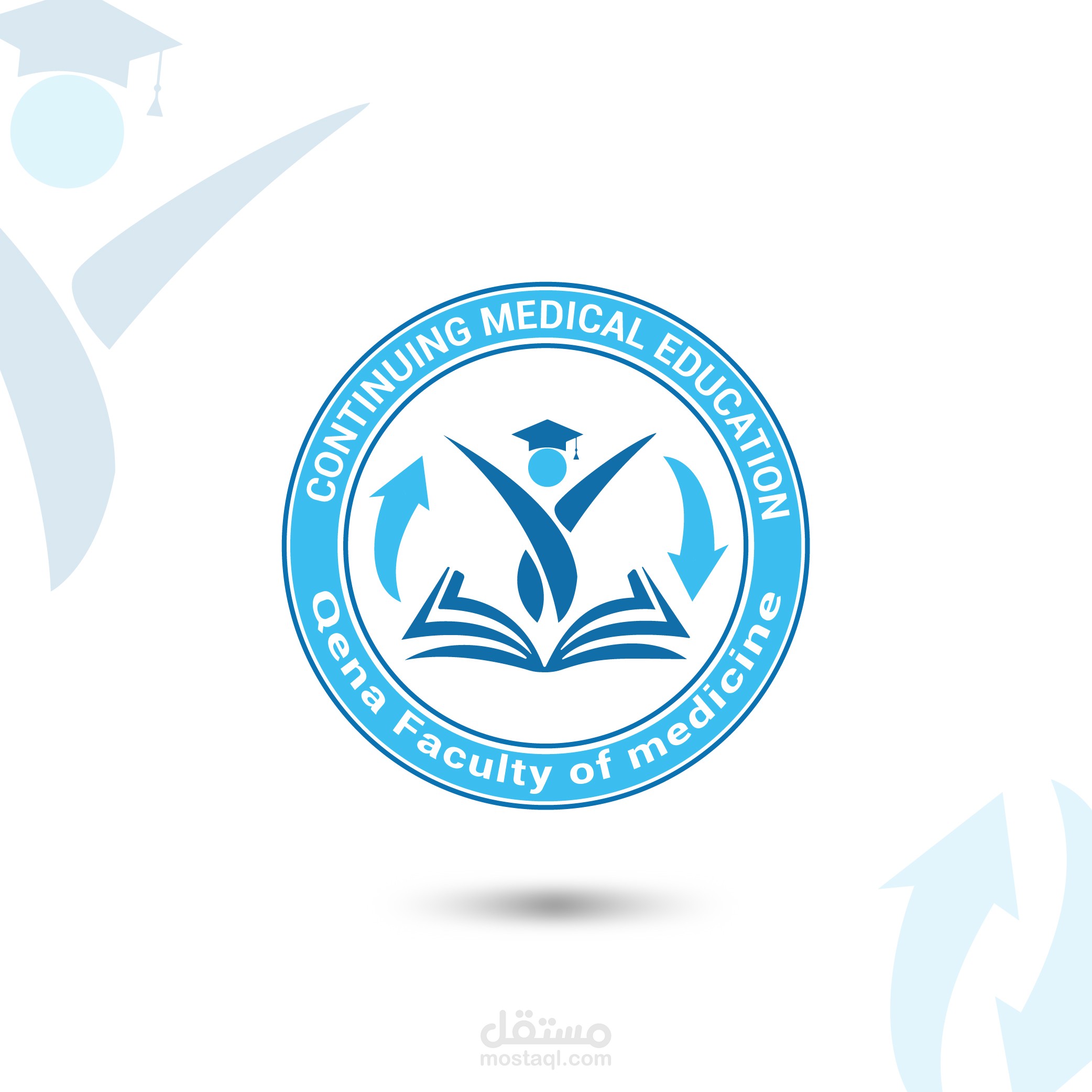 تصميم شعار وهوية بصرية لمركز التعليم الطبي المستمر