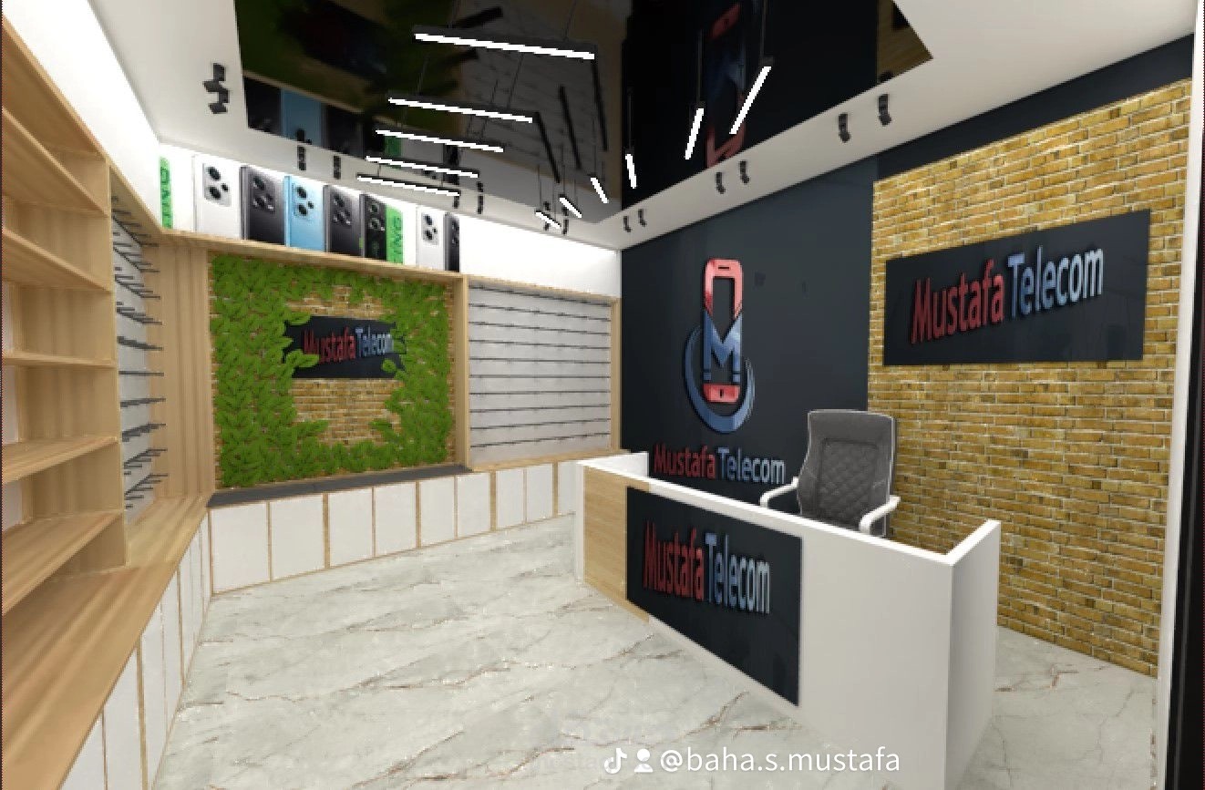 تصميم محل جوالات بـأحدث طراز