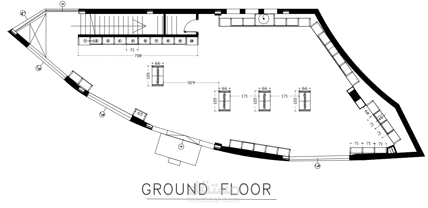 رفع مساحى واعادة تصميم ( صيدلية )