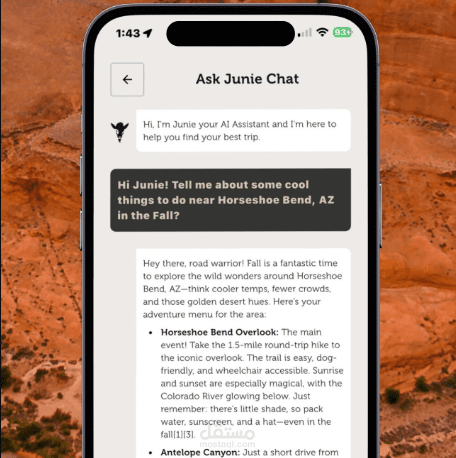 تطبيق ذكاء اصطناعي مرافق لسائقي سيارات الترفيه (RV)