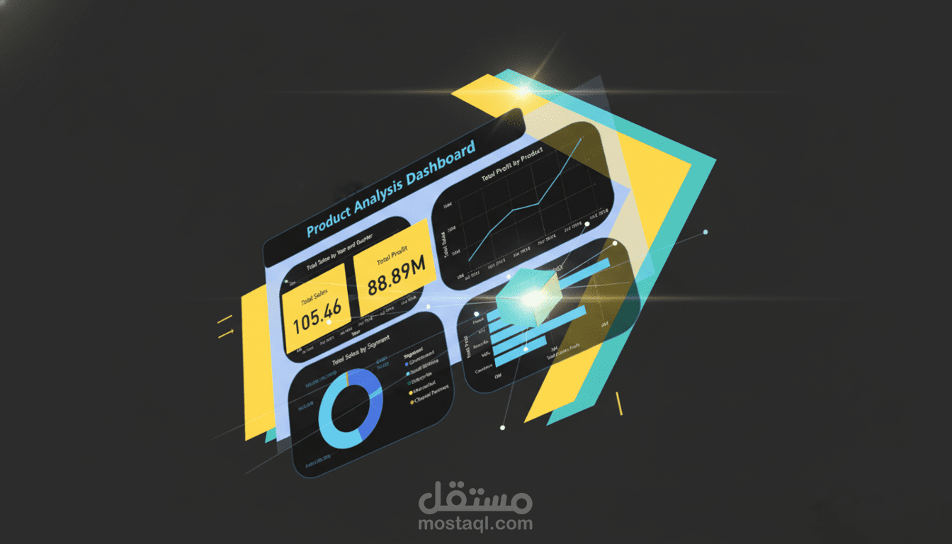 لوحة تحكم تفاعلية لتحليل أداء المنتجات (Product Analysis Dashboard)