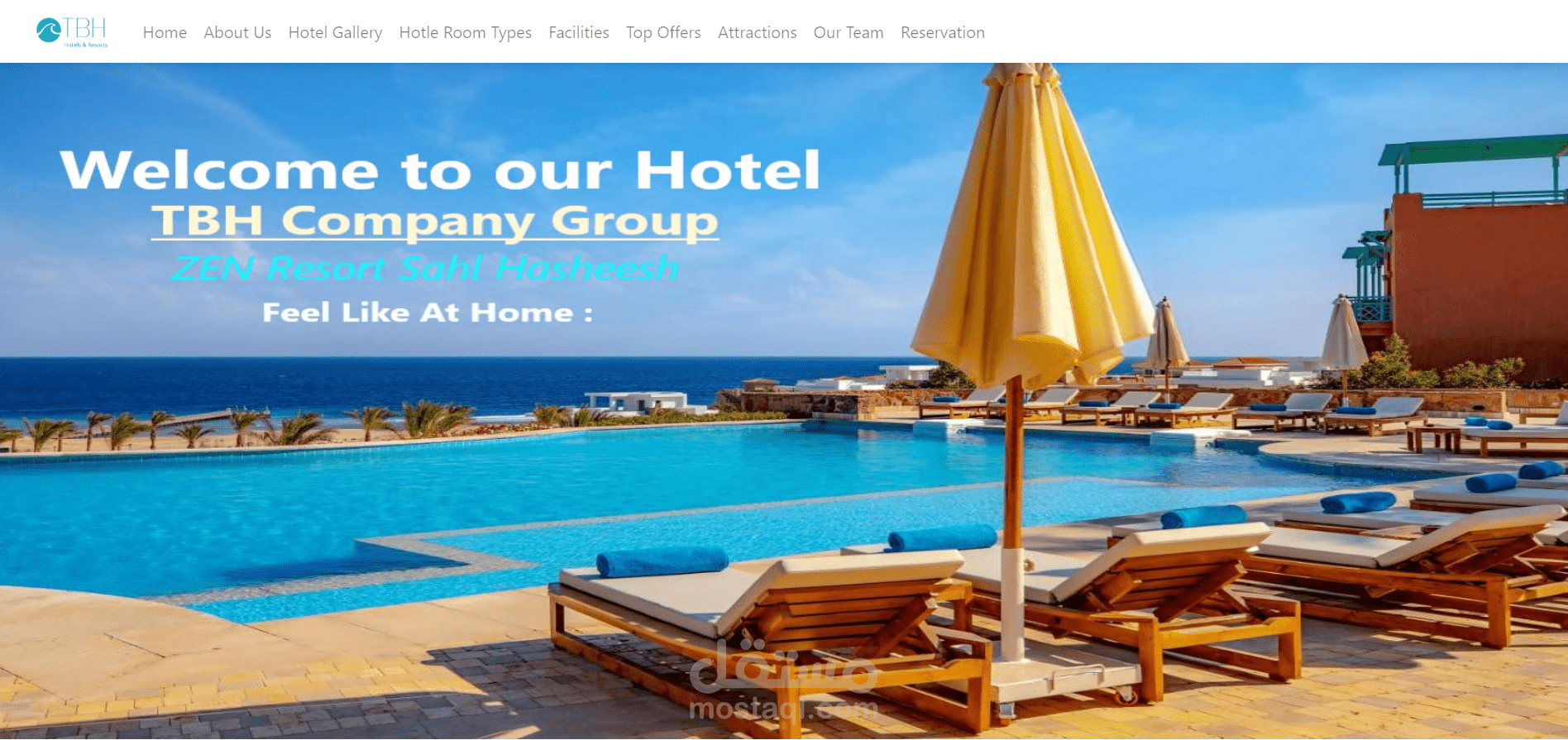 تصميم موقه فندق حقيقى فى مصر TBH-Zen resort