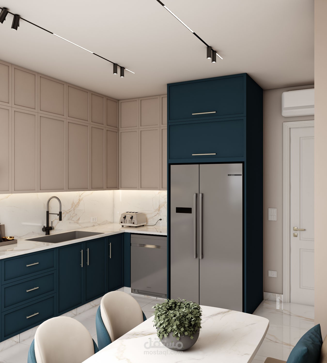 مطبخ ضمن شقة سكنية