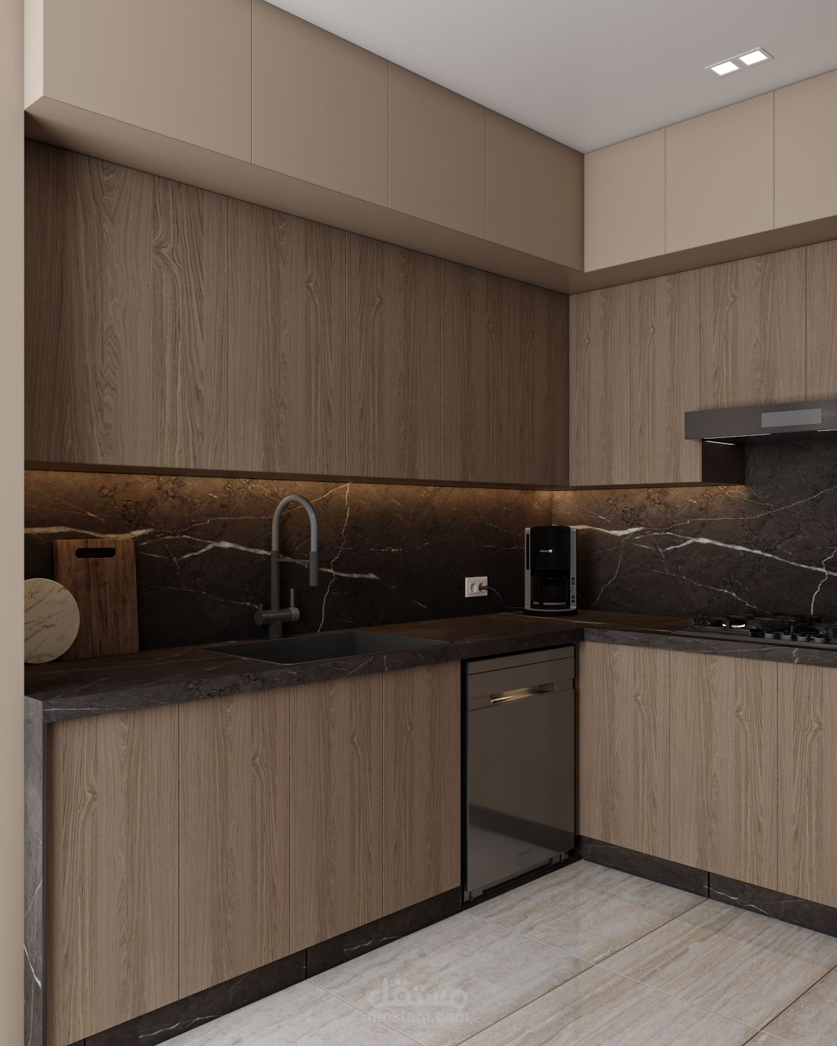 مطبخ بمساحة صغيرة