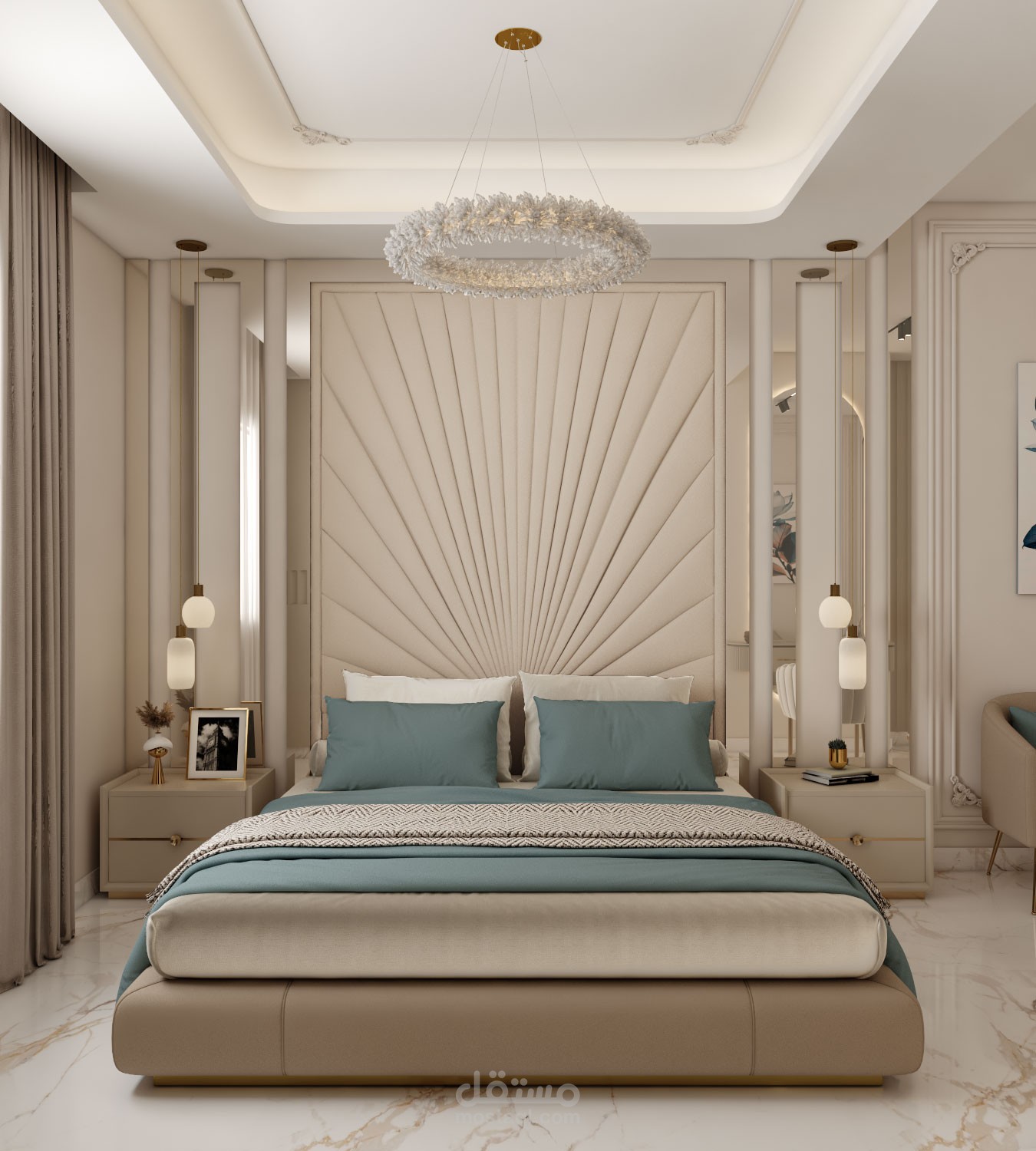 نوم ماستر مع غرفة ملابس