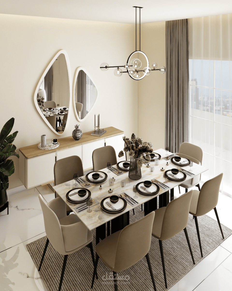 غرفة معيشة ضمن شقة