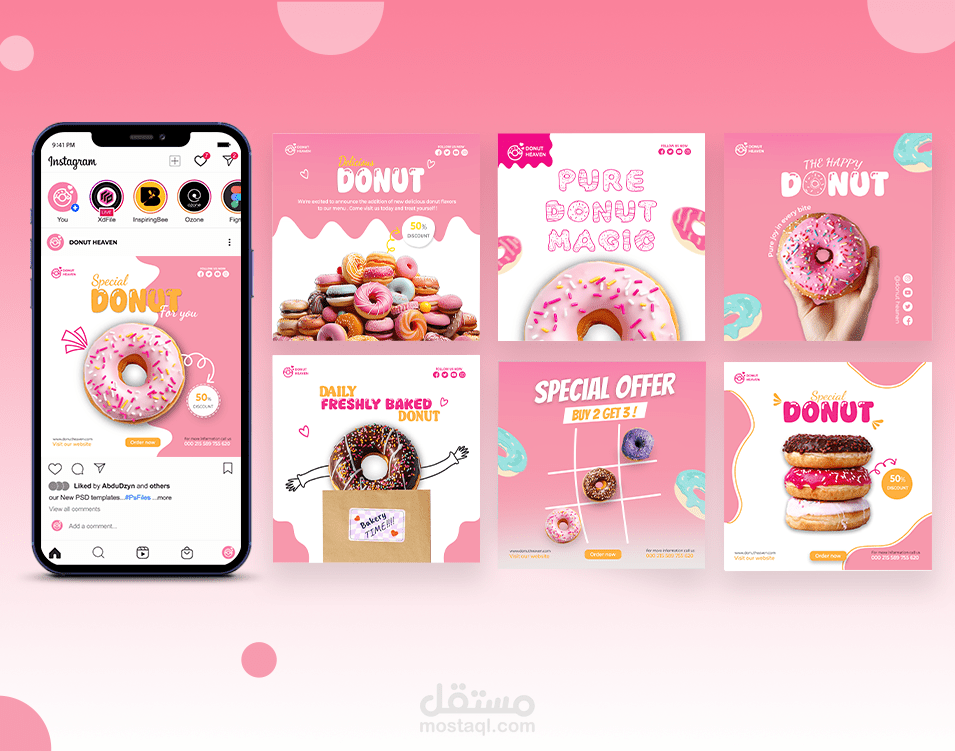 donut social media posts