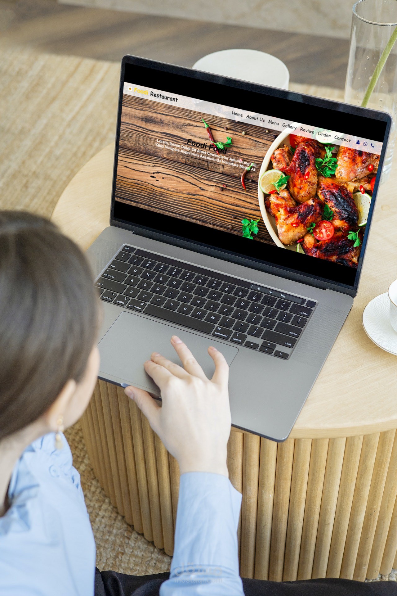 موقع ويب احترافي لصفحة مطعم