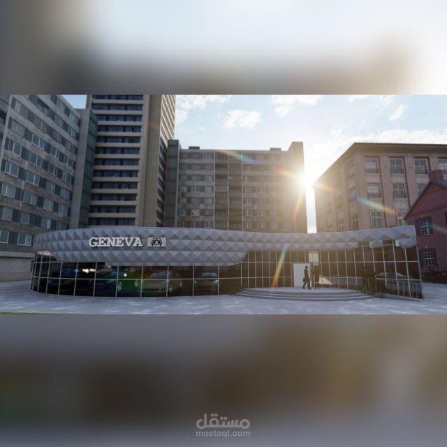 تصميم معرض سيارات