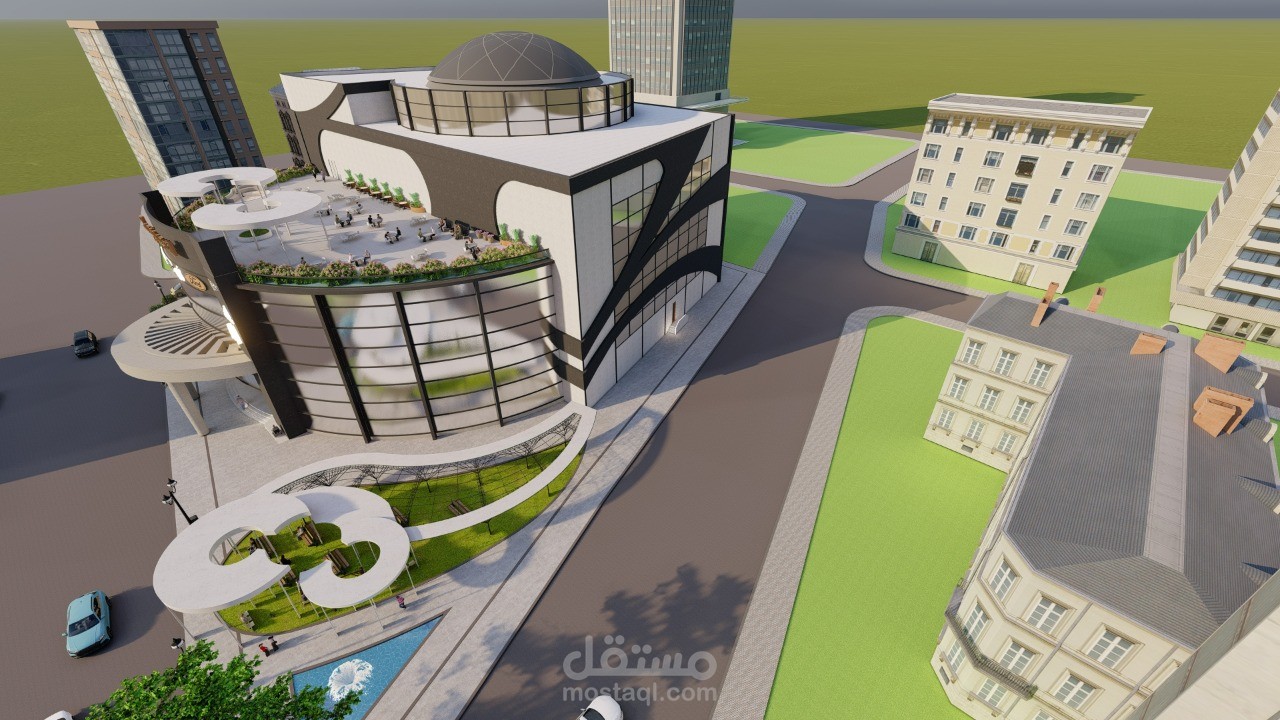 تصميم مول اداري  و تجاري