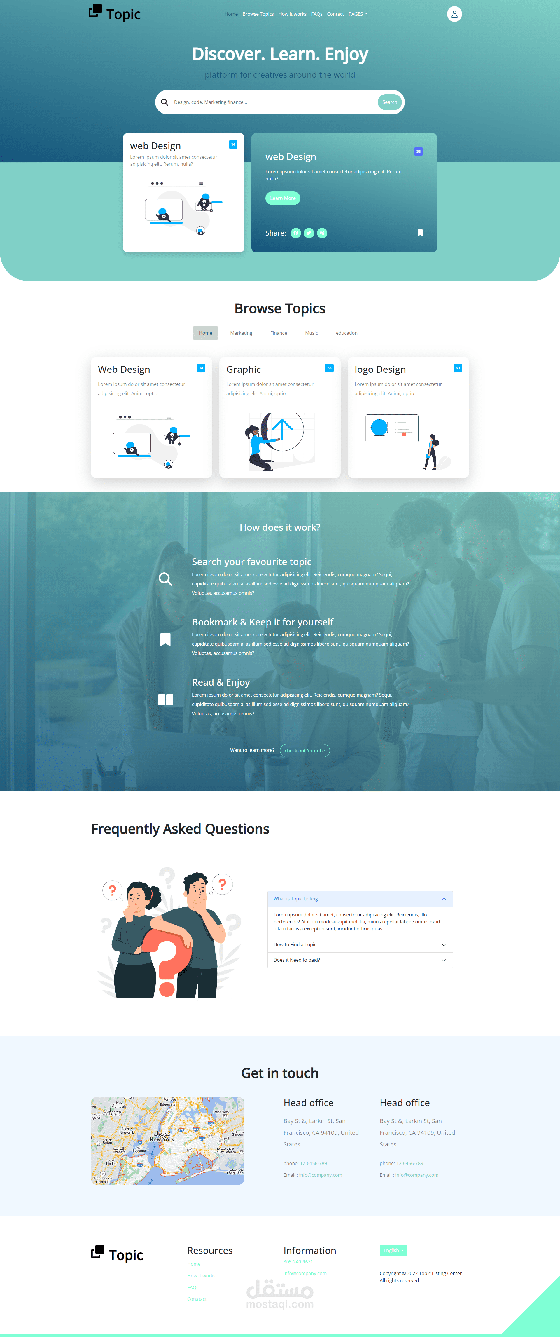صفحة هبوط (landing page)