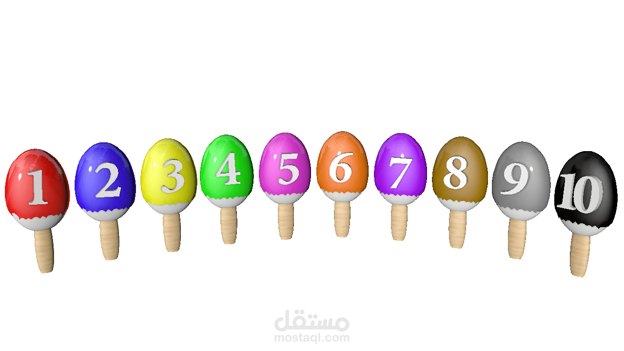 تصميم شبه واقعي للآيس كريم أبو عود