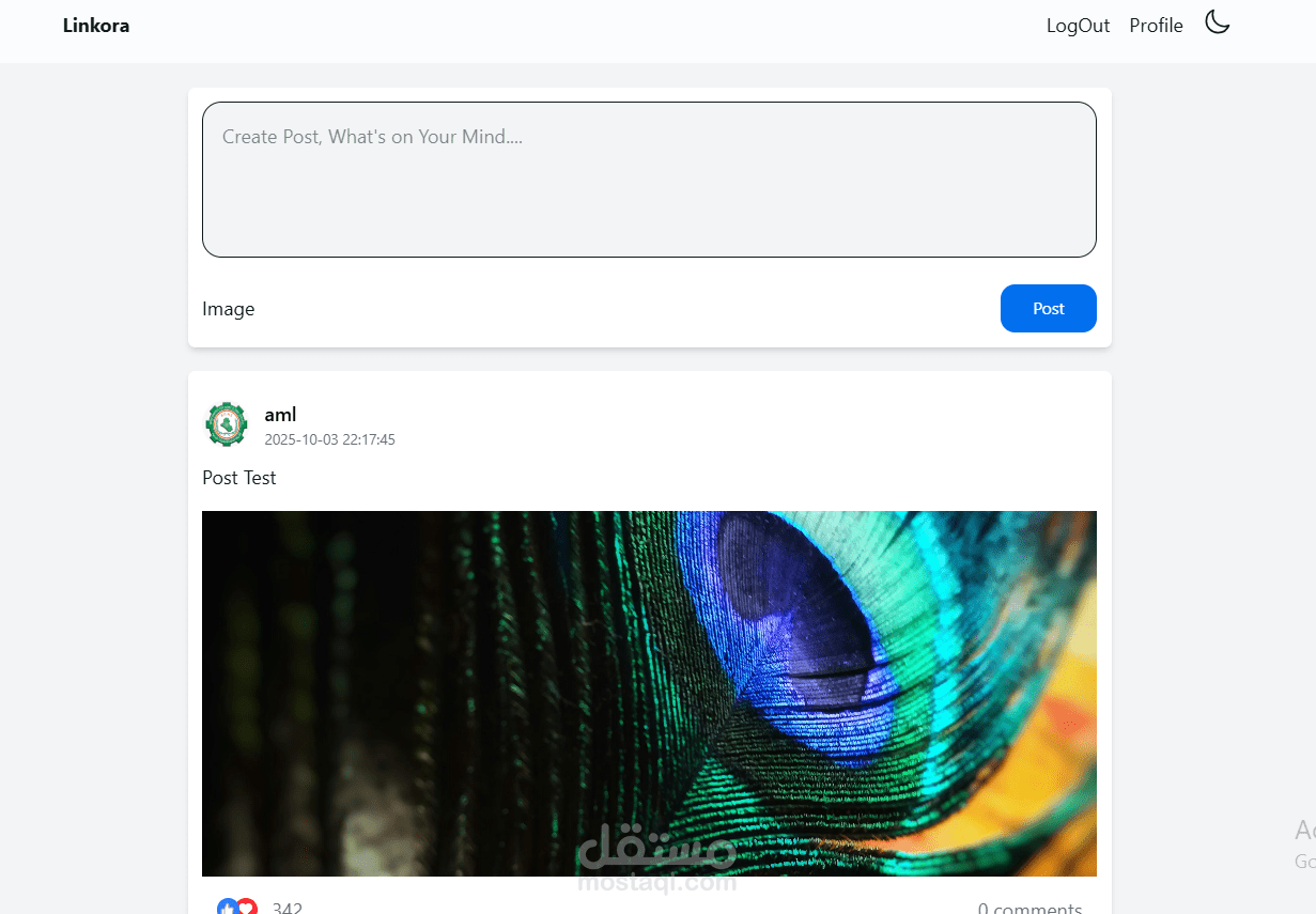 Social App (تجربة منصة تواصل اجتماعي صغيرة)