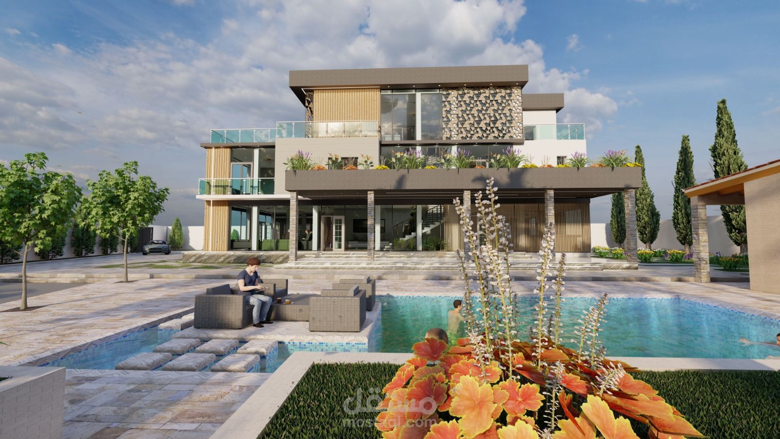 تصميم واجهات معمارية خارجية