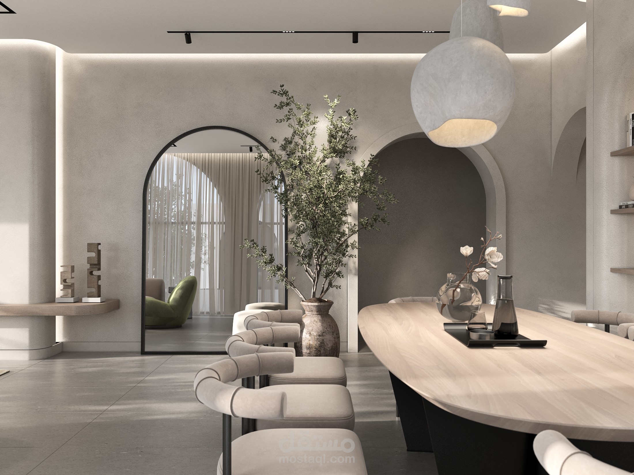 Minimalist living room in Dubai