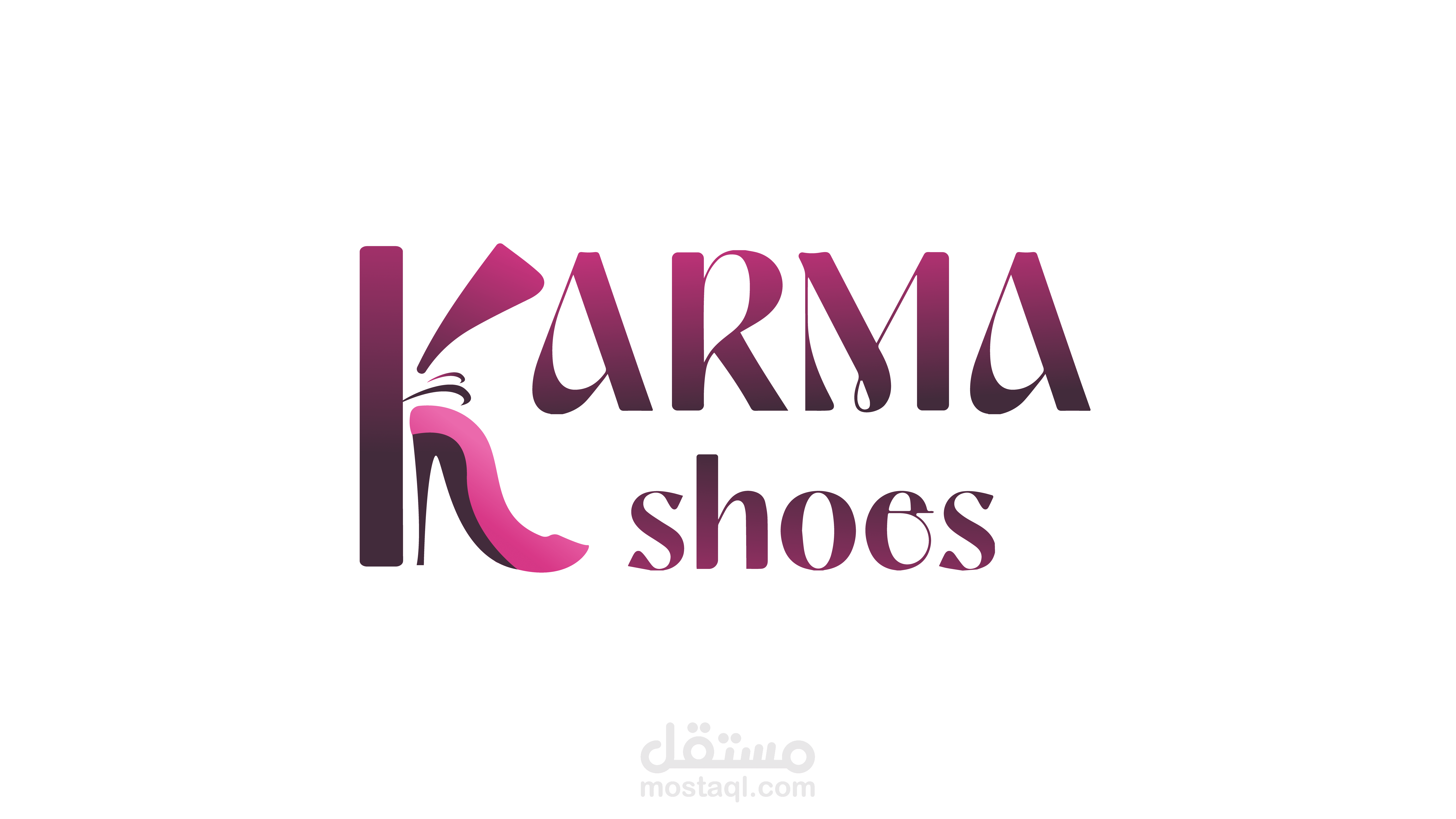Logo and brand identity for KARMA heels brand