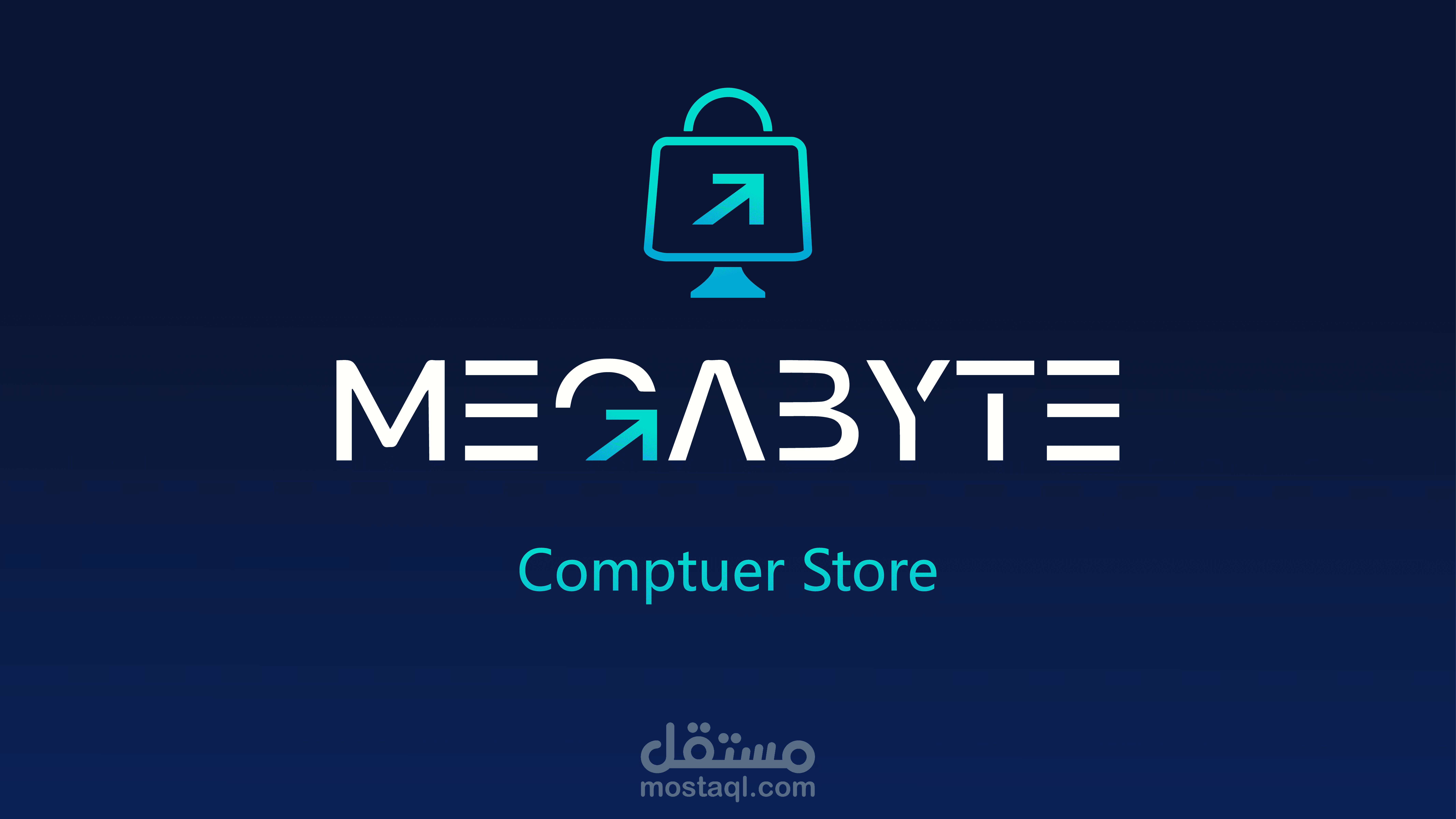 Logo and brand identity for MEGABYTE computer store