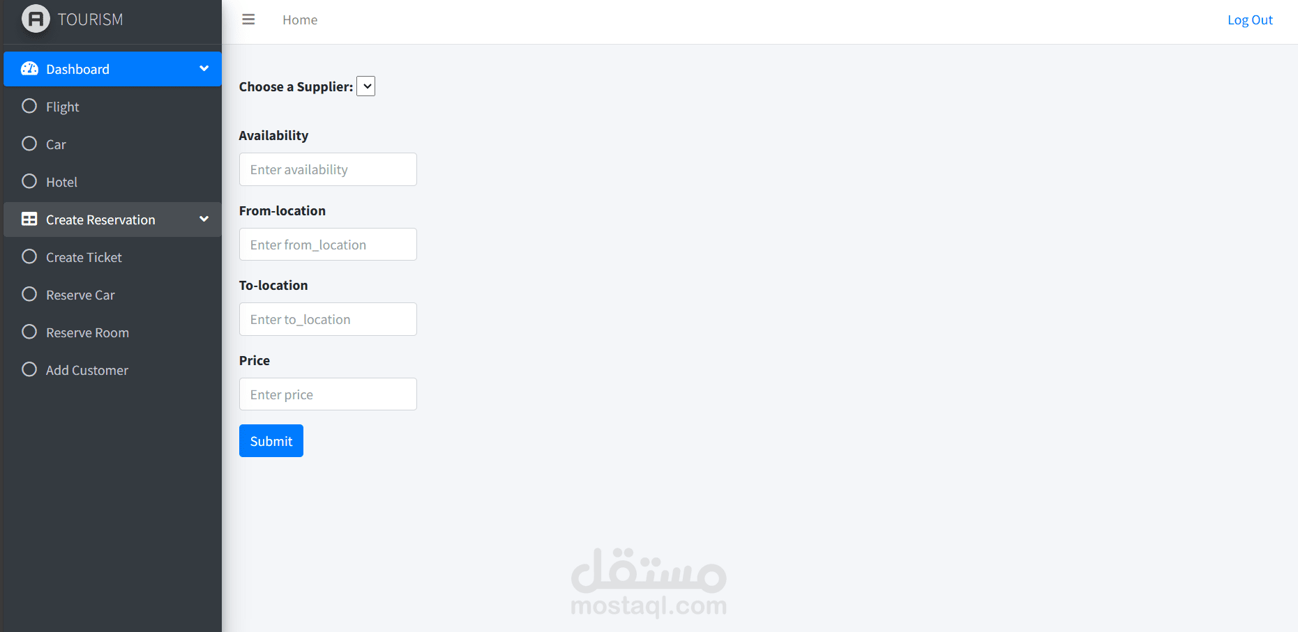 مشروع شركة سياحة