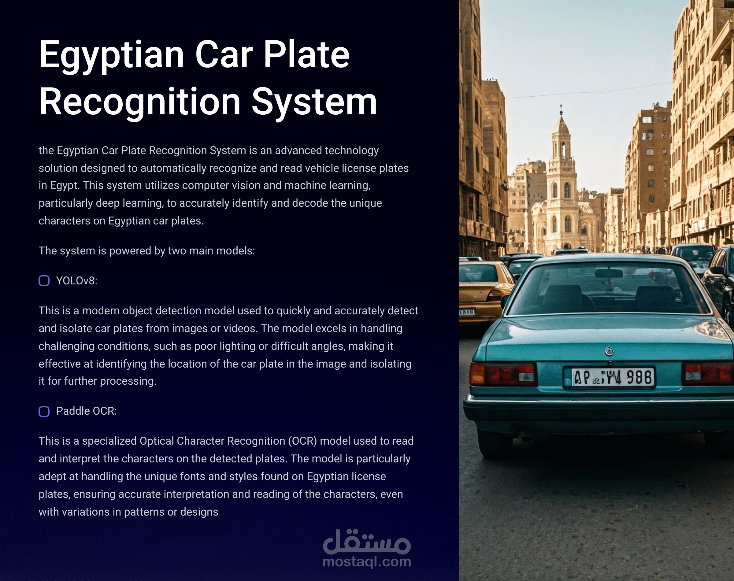 Egyptian Car Plate Recognition System