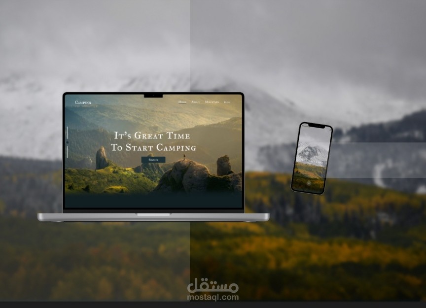 Websites For Camping (Landing Page)