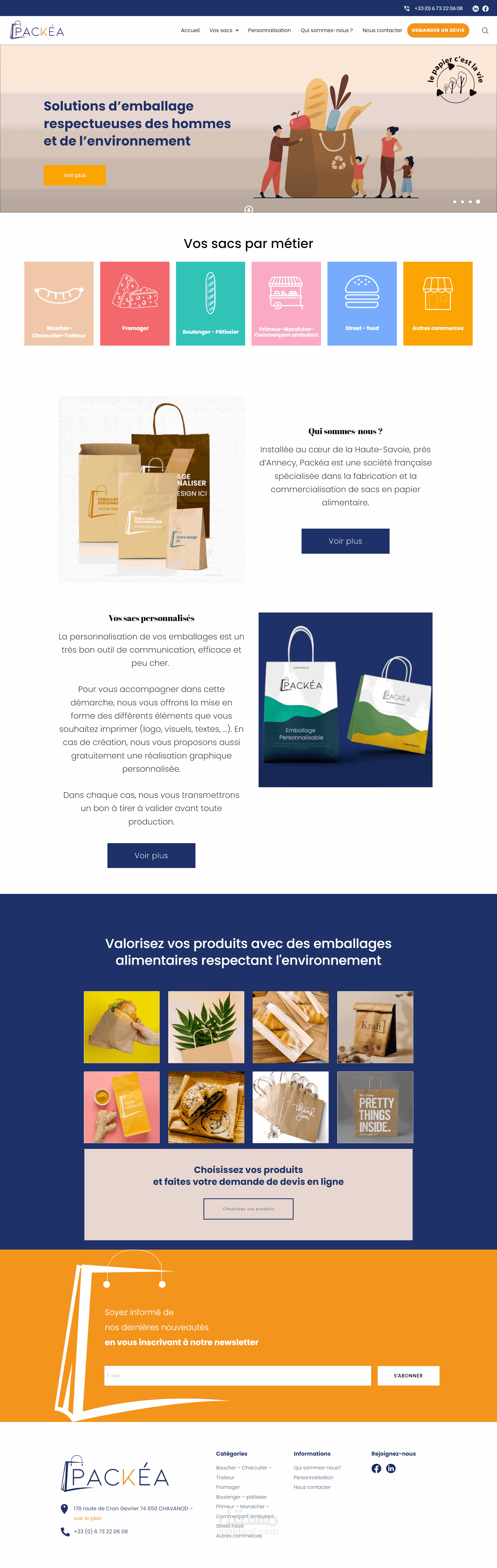 متجر الكتروني للتعبئة والتغليف