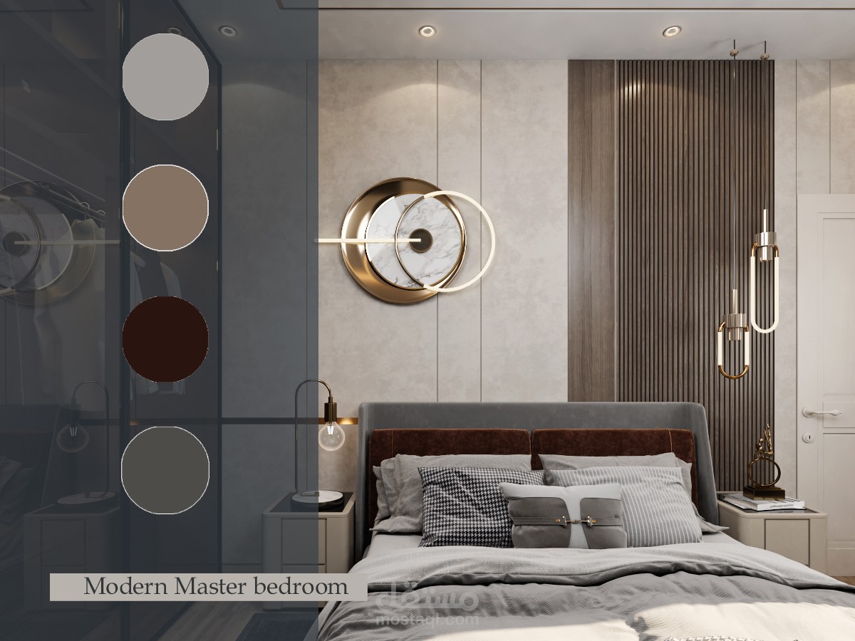 Modern master bedroom