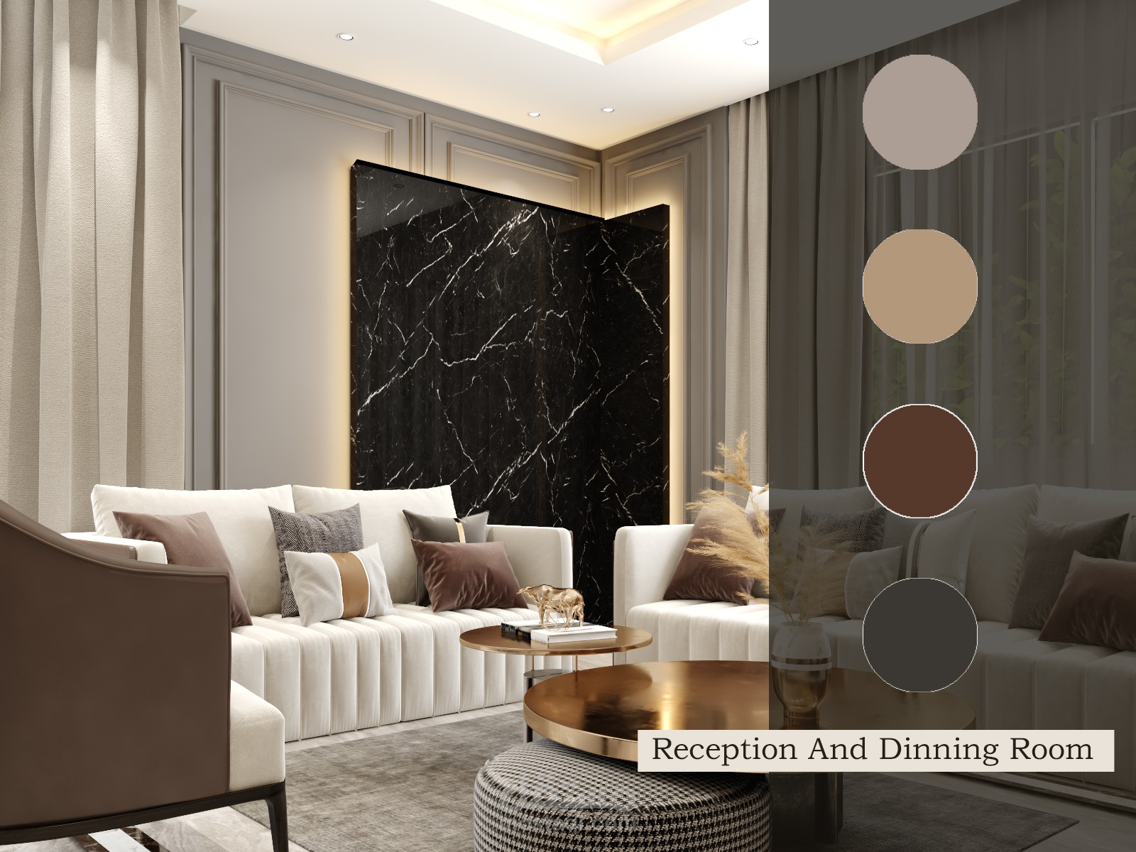 Neoclassic Reception & Dinning room