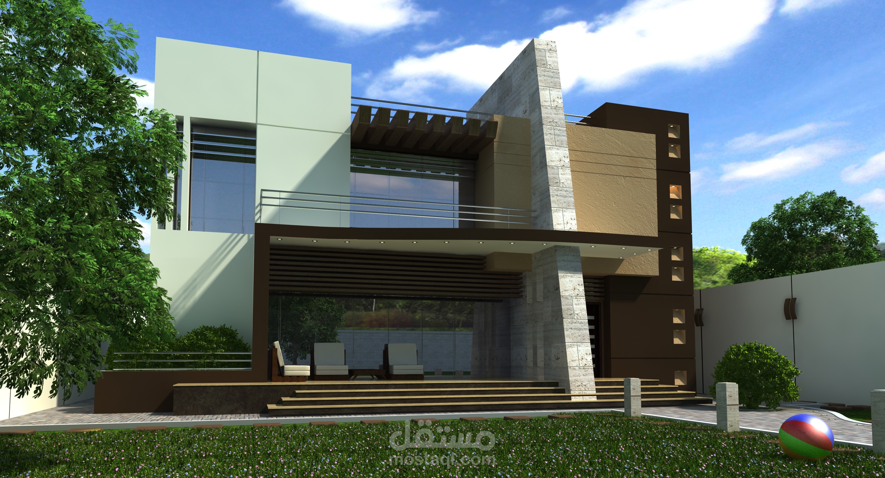 فيلا حديثة، تصميم أنيق