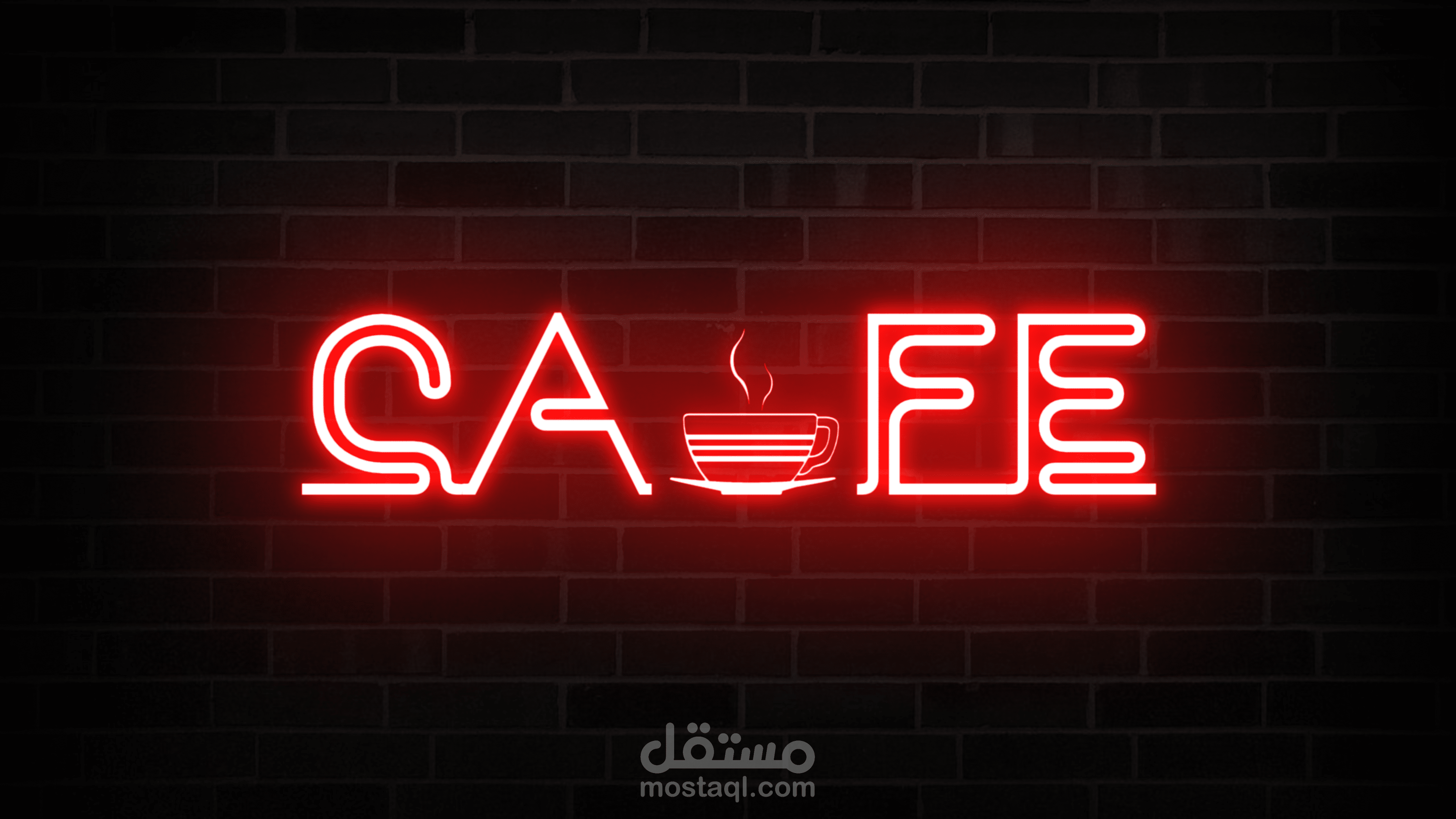 Neon Cafe Sign