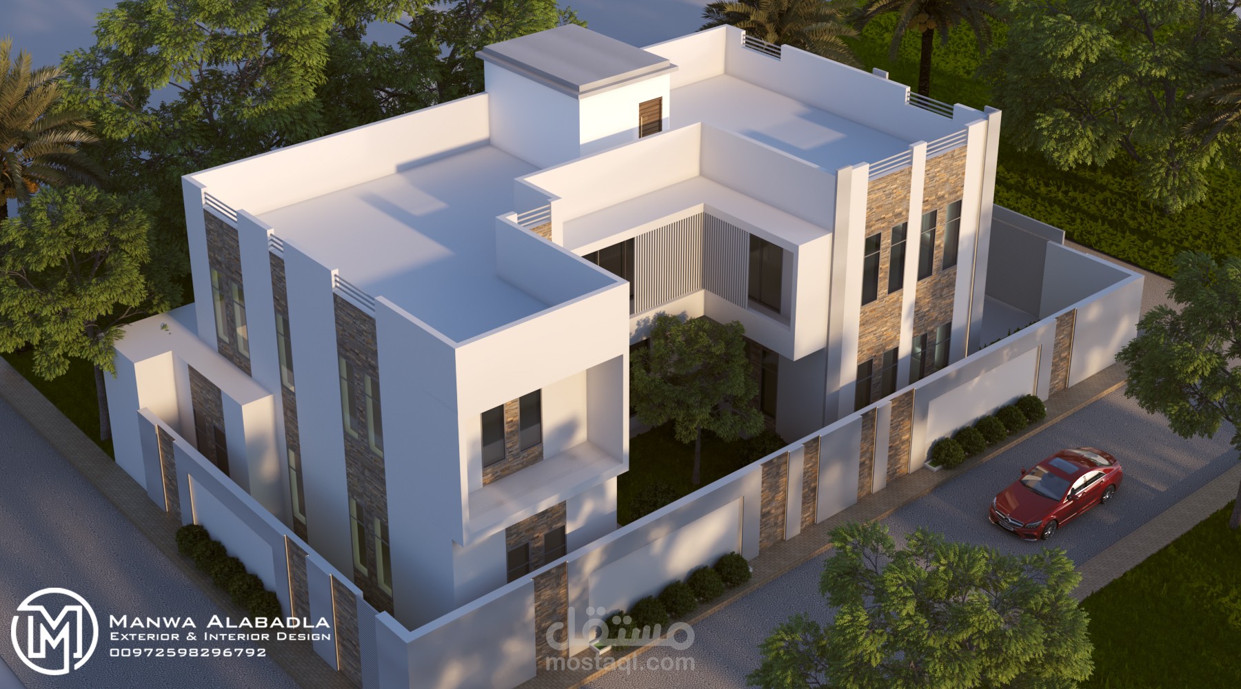 تصميمي لفيلا سكنية في المملكة العربية السعودية
