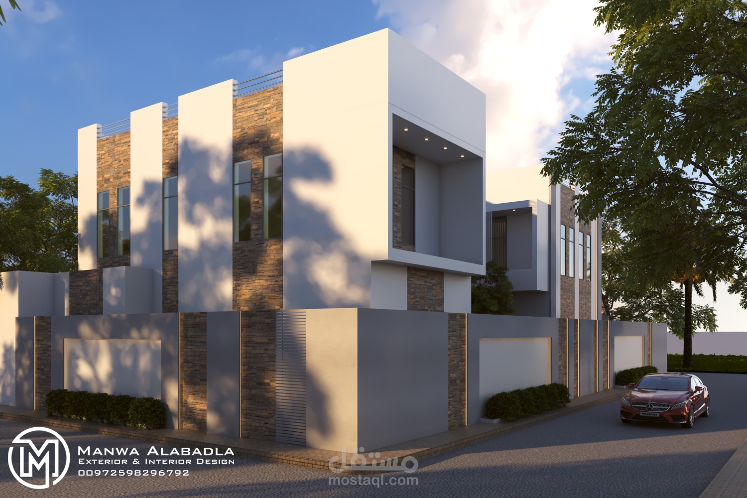 تصميمي لفيلا سكنية في المملكة العربية السعودية