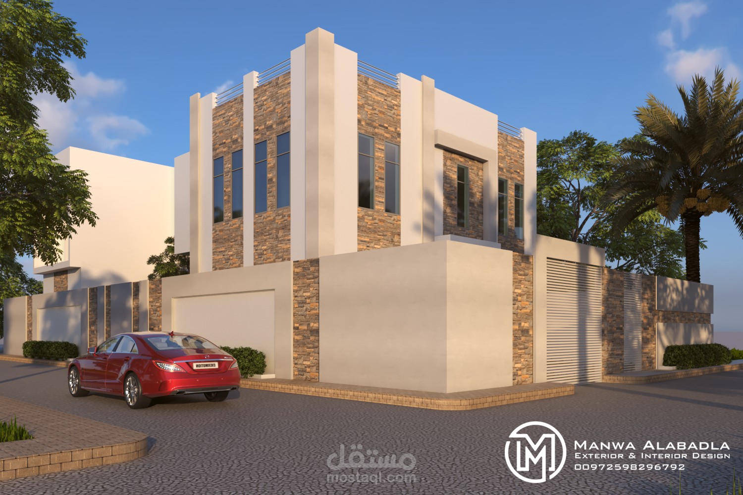 تصميمي لفيلا سكنية في المملكة العربية السعودية