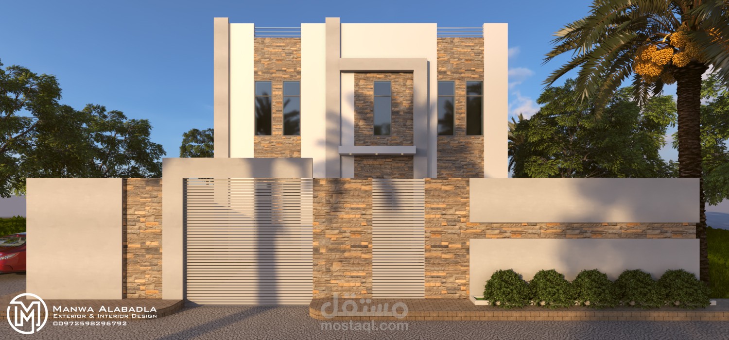 تصميمي لفيلا سكنية في المملكة العربية السعودية
