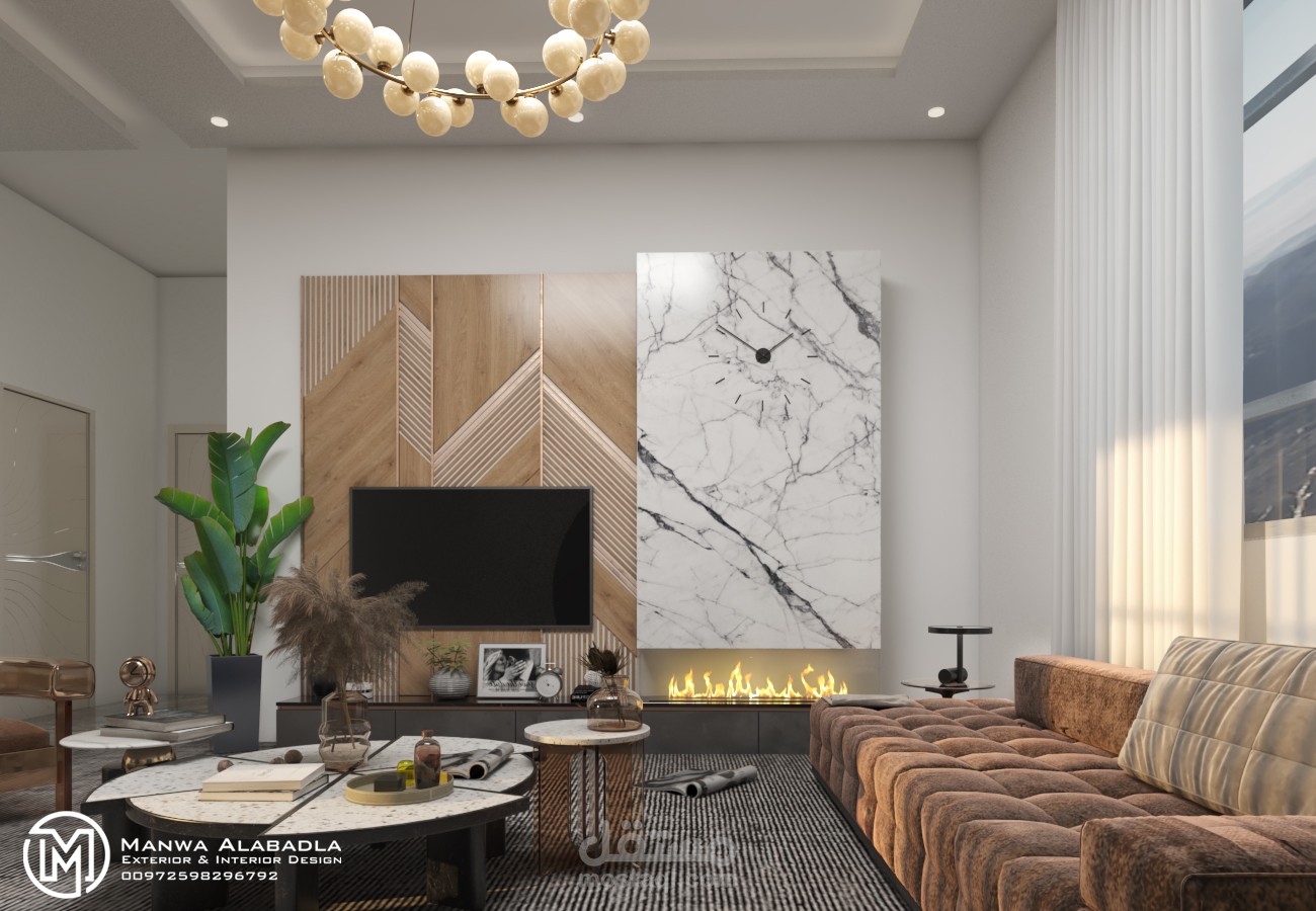 تصميم داخلي لفيلا سكنية في المملكة العربية السعودية