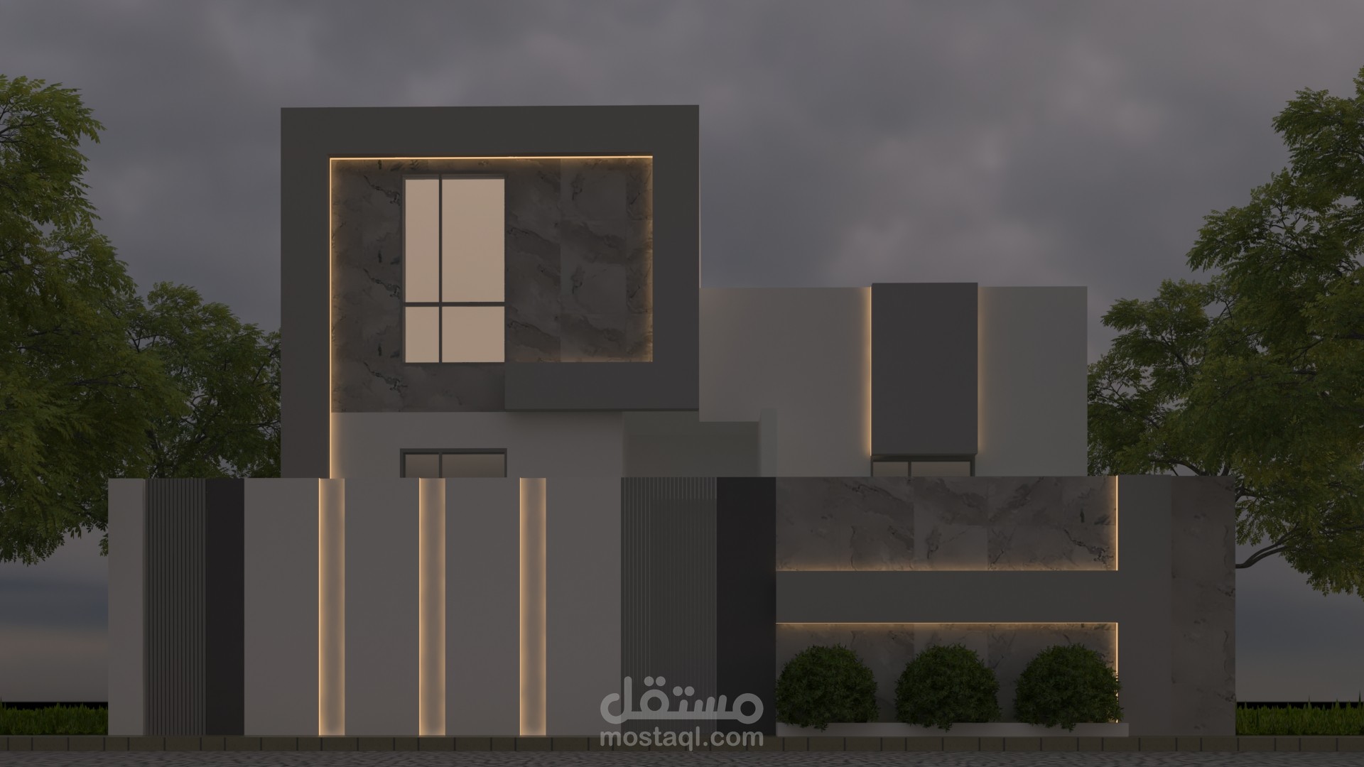 تصميمي لفيلا سكنية في المملكة العربية السعودية