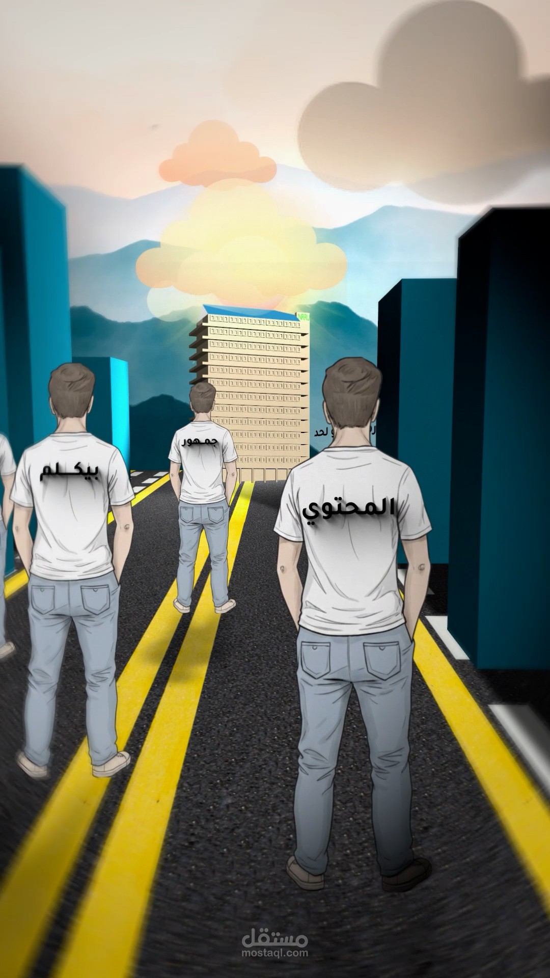 3D Camera motion graphic