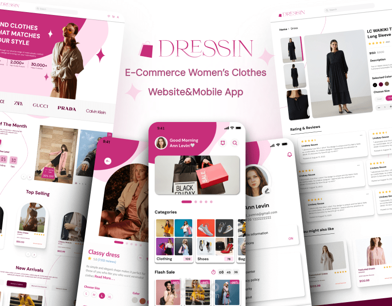 Dressin - موقع تجارة الكتروني للنساء